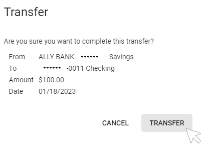 Transfer Confirmation